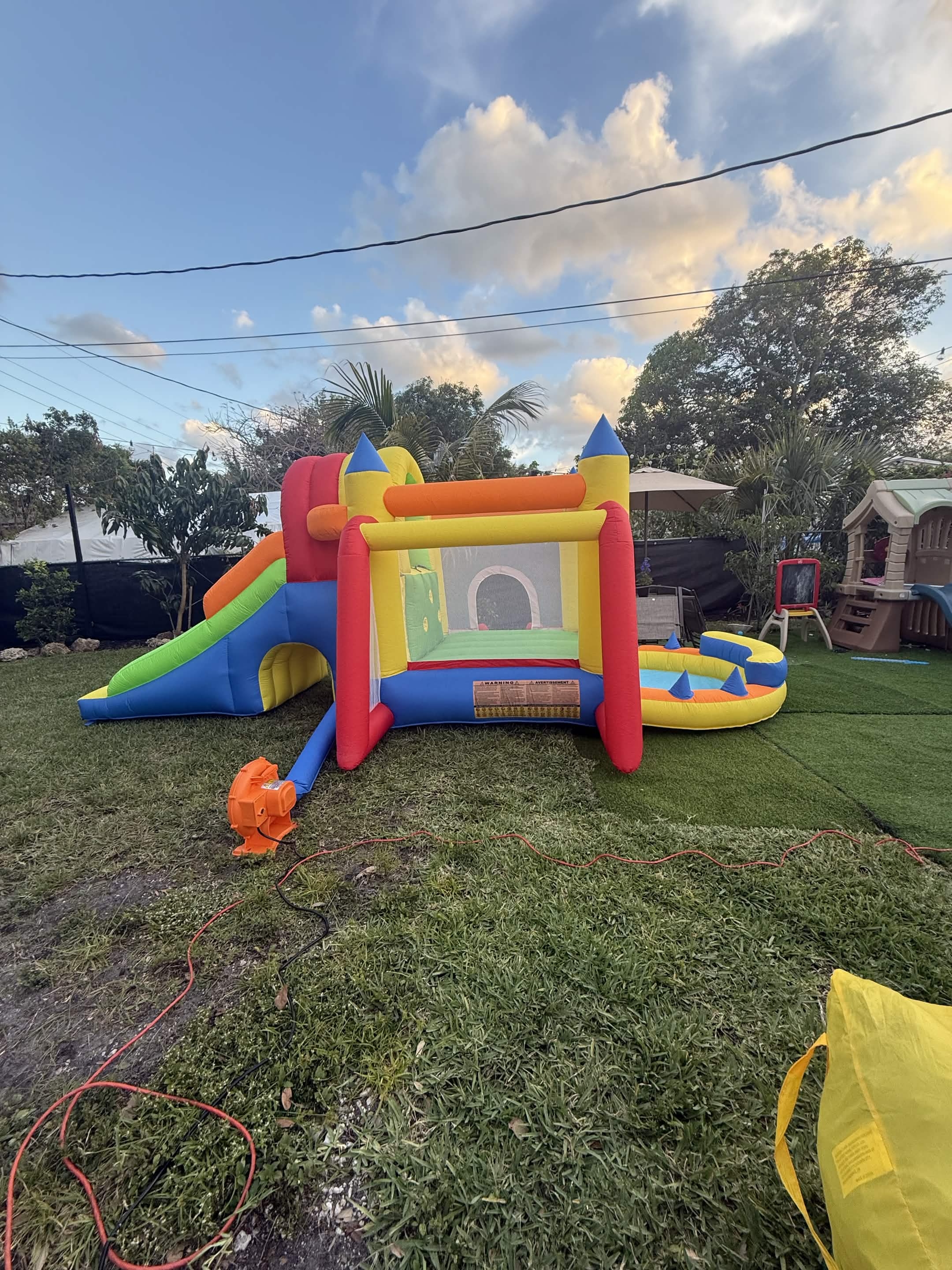 Toddler bounce house party setup 2 by Omnipotent Playhouse